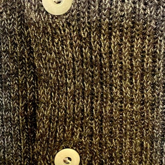 Men Vintage sweater Marithe Francois Girbaud S  Grey oversized ribbed cotton - Picture 8 of 10